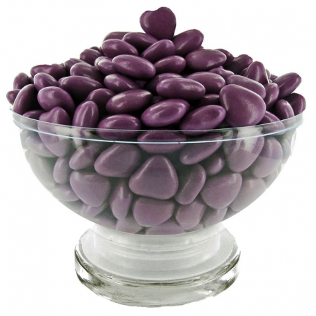 Mini Coeurs Dragées chocolat VIOLETTE - 500g