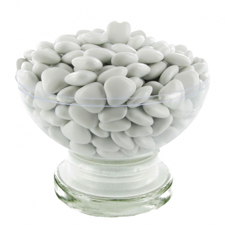 Mini Coeurs Dragées chocolat BLANC - 500g