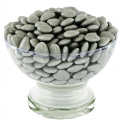 Mini Coeurs Dragées chocolat GRIS LUNE - 500g