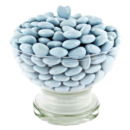 Mini Coeurs Dragées chocolat BLEU Lavande - 500g
