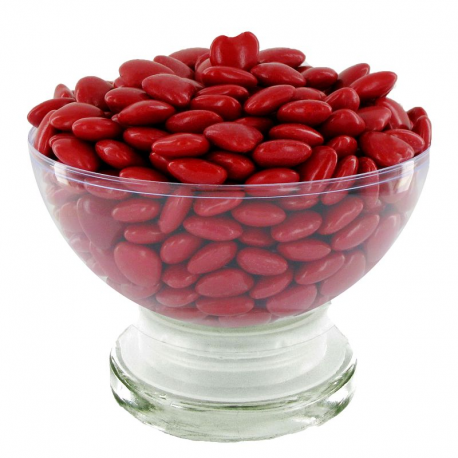 Mini Coeurs Dragées chocolat ROUGE - 500g