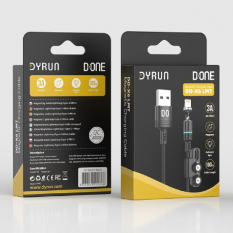 Câble 3 en 1 aimenté LMT tressé Nylon