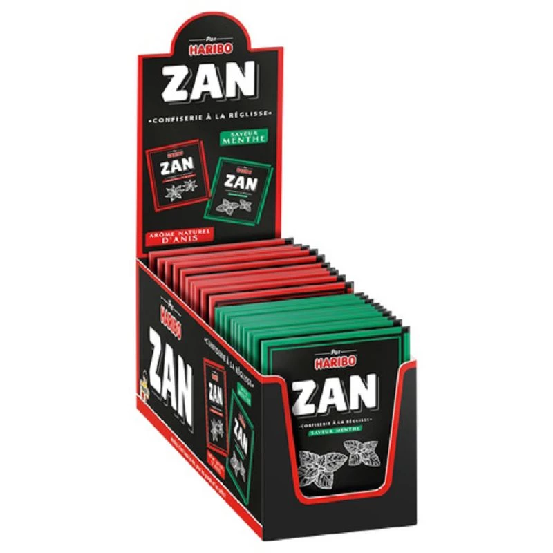 Petit pain zan HARIBO - Boite assortiment de 60 pains Zan anis et menthe