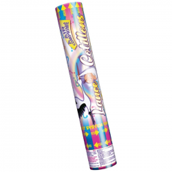 Canons lance cotillons 30 cm BLEU - le lot de 2