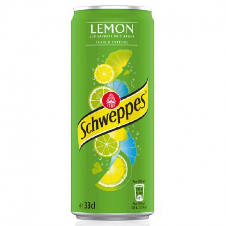 Schweppes Lemon boîte 33 cl - boîte de 24