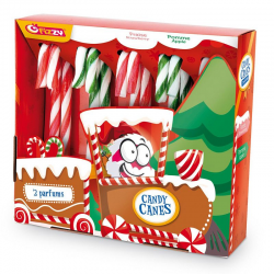Candy canes 2 parfums assortis - boîte de 10