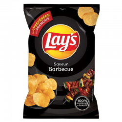 Chips barbecue Lay's 145g - 20 paquets