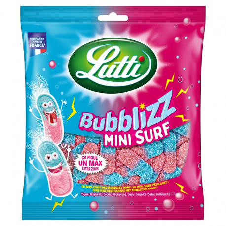Lutti Bubblizz mini surf 100g - 18 sachets ** NOUVEAU