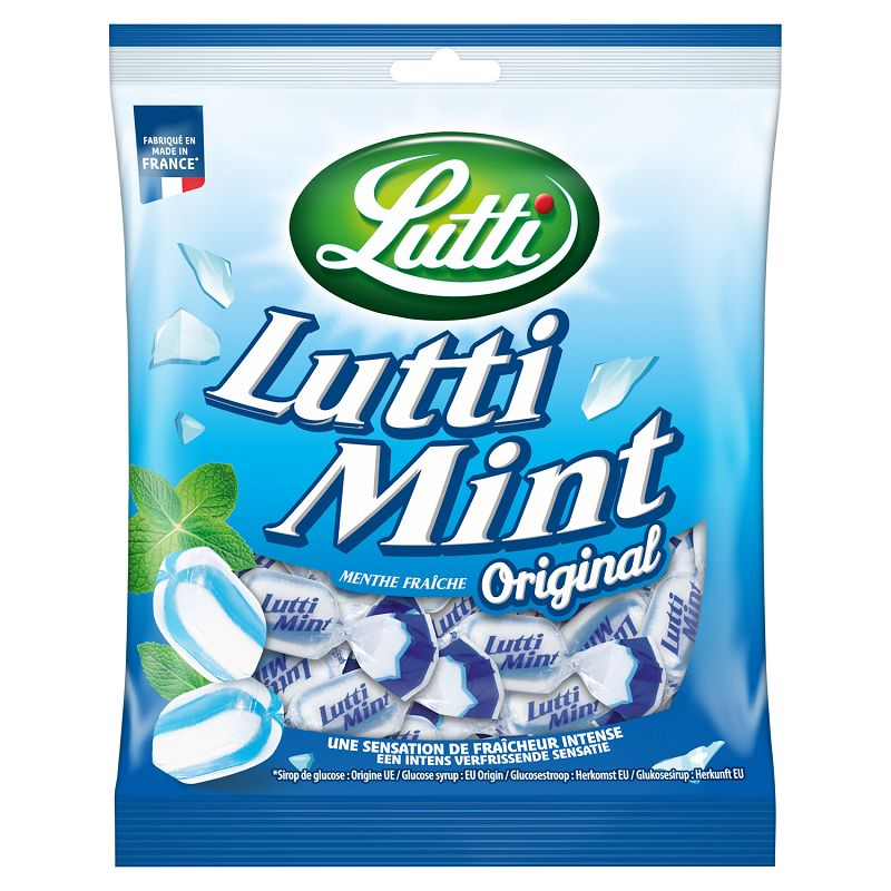 Lutti mint menthe fraîche sachet 12 x 100g - Bonbons Lutti