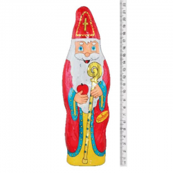 Pères Noël chocolat s/alu 100g 21,7cm - carton de 15