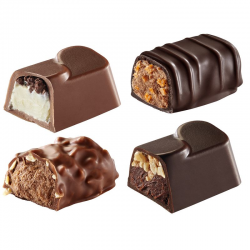Papillotes assorties Favier Milliat noir 70 % et lait - carton de 4,300kg