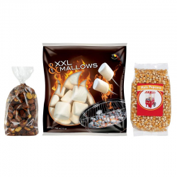 Les indispensables de l'été : Maïs pop corns, Mallows barbecue et Chouchous - le lot