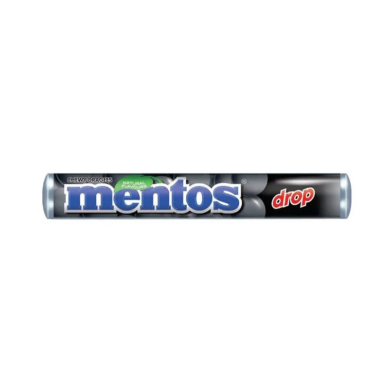 Mentos réglisse - boîte de 40 rouleaux bonbons Mentos