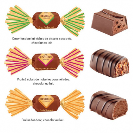 PRECOMMANDE Papillotes assortiment Lait Révillon - carton de 4.300kg