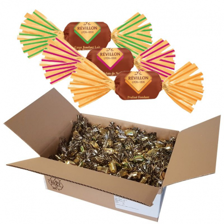 PRECOMMANDE Papillotes assortiment Lait Révillon - carton de 4.300kg