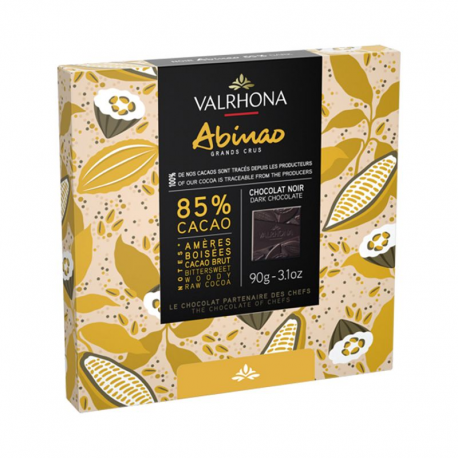 Grands crus 18 carrés Abinao 85% VALRHONA - coffret de 90g