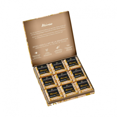 Grands crus 18 carrés Abinao 85% VALRHONA - coffret de 90g