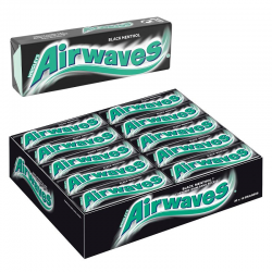Freedent dragées Airwaves black menthol SANS SUCRES - 30 Etuis