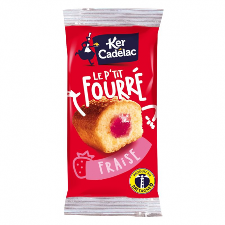 ~P'tit Fourré fraise 30g Ker Cadélac - carton de 130