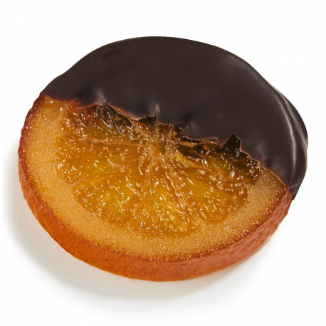 PRECOMMANDE Tranches d'orange et chocolat noir - boîte de 1kg