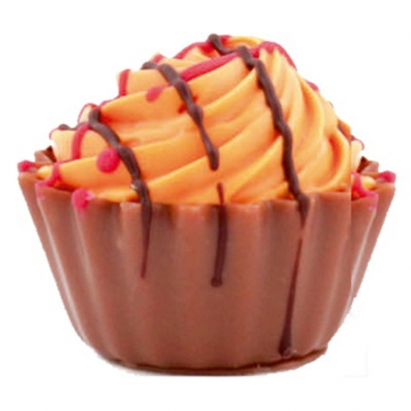 Chocolats Cupcakes Orange fourrés caramel salé - boîte de 1,68kg