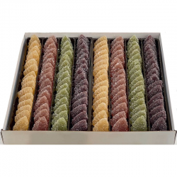 PRECOMMANDE Pâtes de fruits Arbre de Noël 50% fruits - boîte de 2kg