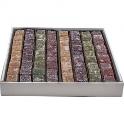 Pâtes de fruits 50% fruits (4 parfums grandes tailles) - boite de 2,1kg