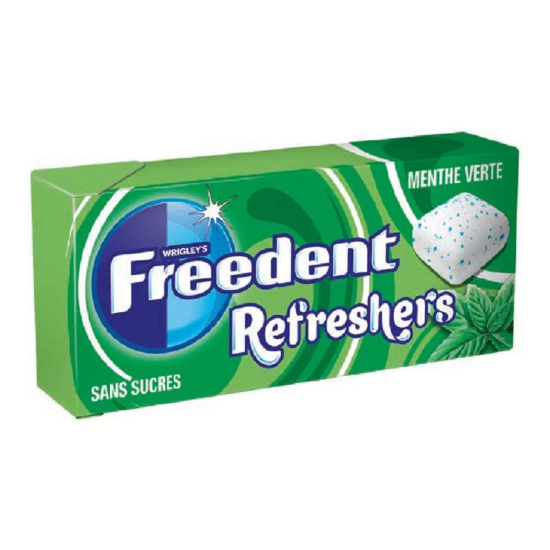 Chewing-gum sans sucres Menthe Fraîche FREEDENT REFRESHERS : la