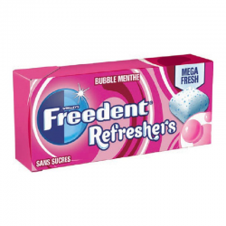 Hollywood 2 Fruity chewing gum fraise citron vert, 16 étuis 22gr