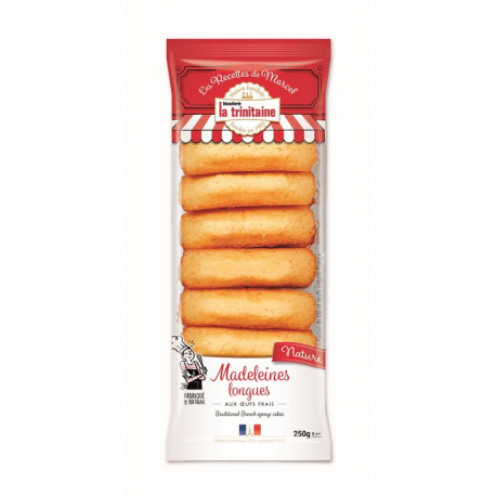 Madeleines longues natures 250g - 6 paquets