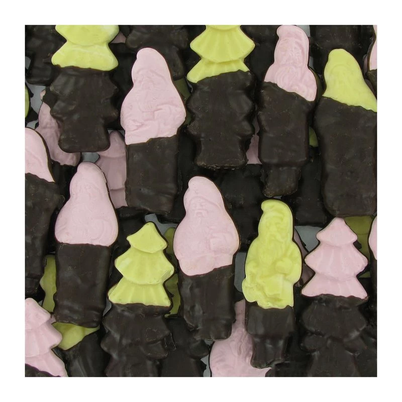 Guimauves de Noël Chocolat noir - Favorina - 1 kg