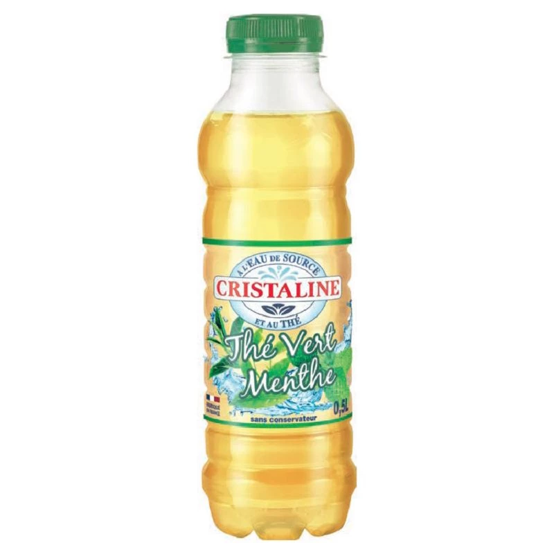 Cristaline thé vert menthe - pack de 24 Pet 50cl