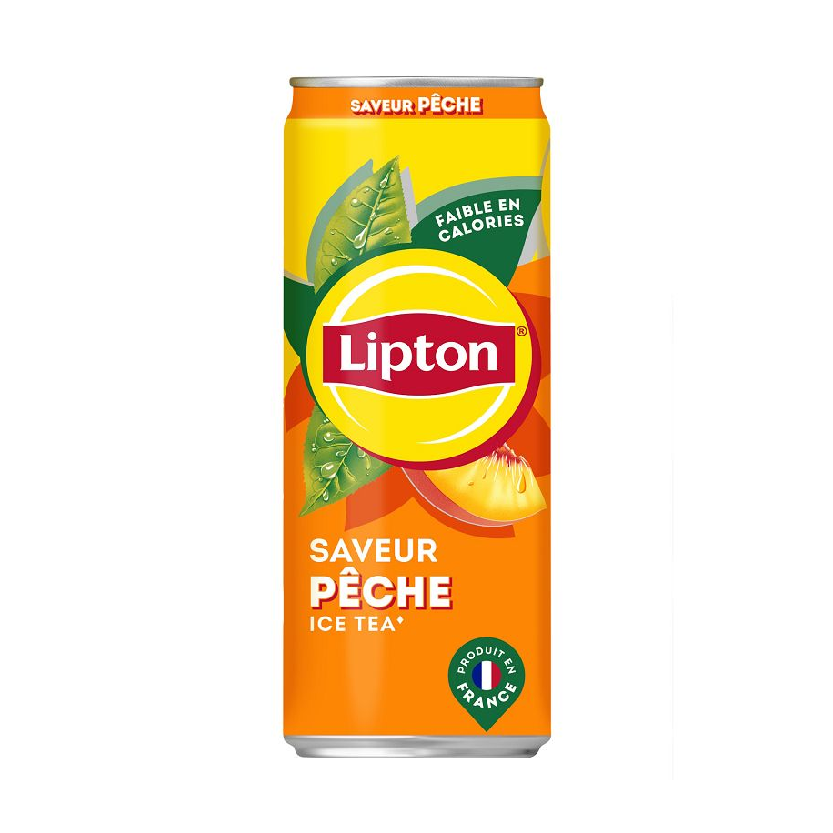 Lipton ice tea pêche boîte 33 cl