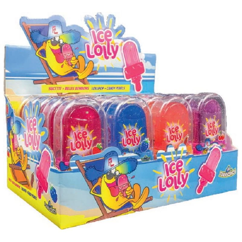 Sucettes Ice Lolly Funny Candy - boîte de 20