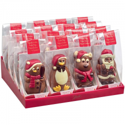 Moulages de Noël figurines 55g - boîte de 16