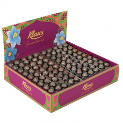 PRECOMMANDE Boules praliné lait Klaus - boîte présentoir de 3kg