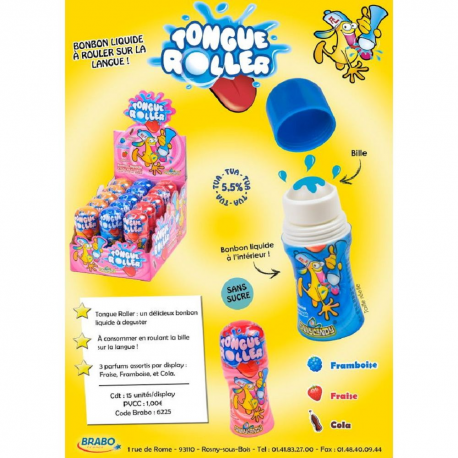 Tongue Roller Funny Candy - boîte de 15