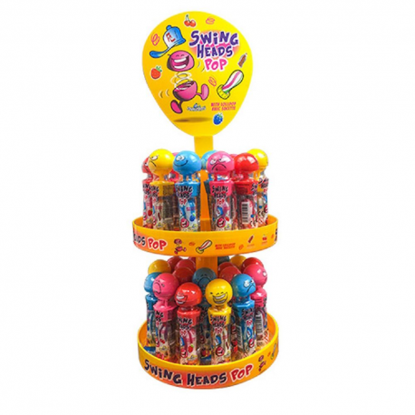 Swing Heads Pop Funny Candy - par 36