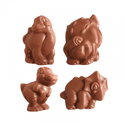 Choco Dino's en chocolat au lait - boîte de 100g