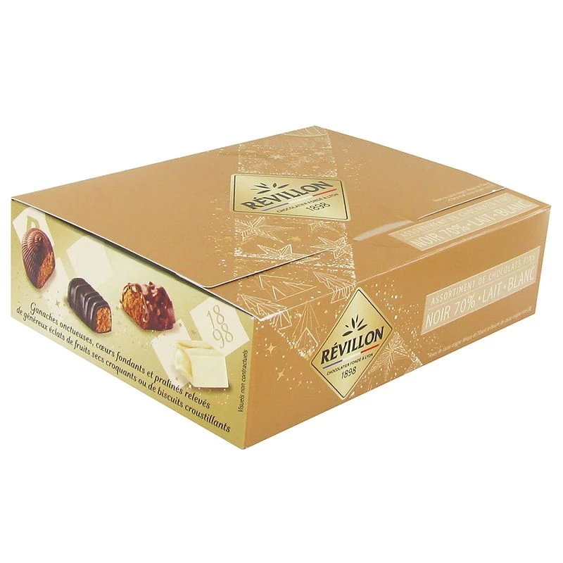 Coffret assortiment Gourmandises Chocolatées Biscuits Nougats pâte de  Fruits Fête des Mères