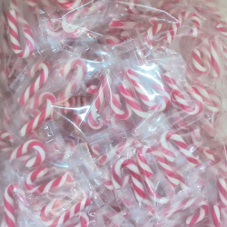 Mini candy canes 4g - carton 5kg (1250 pièces)