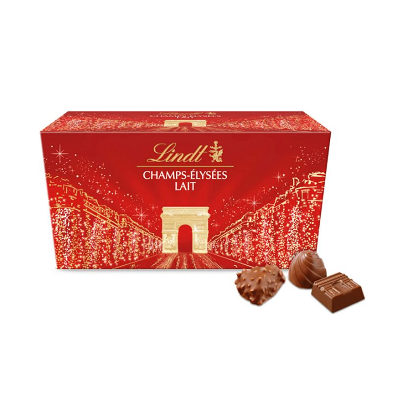 Champs Elysées Lindt chocolats au lait - ballotin de 217g