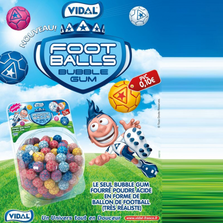 Bonbonnière de 150 bubble gum Foot