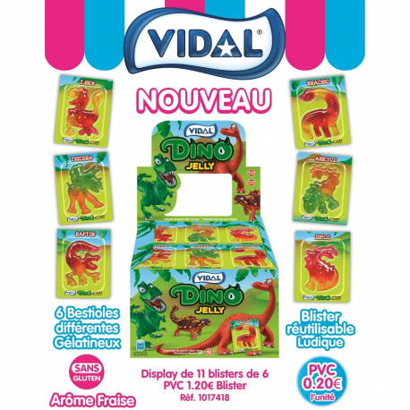 Dino jelly Bestioles gélifiées - boîte de 66