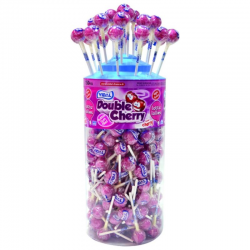 Sucettes Double Cherry - tubo de 150