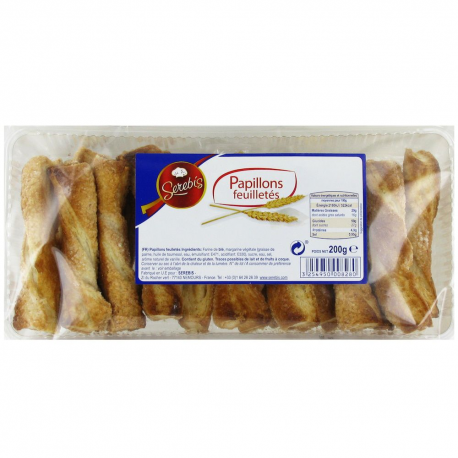 Papillon feuilleté 180g - 12 paquets