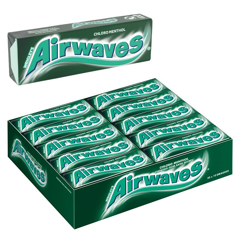 Chewing-gum sans sucres goût Fraise FREEDENT : les 5 paquets de 10
