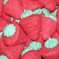 Fraises géantes en guimauve 20g - boîte de 1Kg