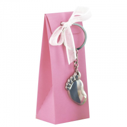 Ballotin et porte-clefs Peton ROSE - pièce
