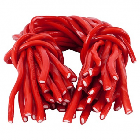 Maxi câbles lisses Fraise 60g - boîte de 100